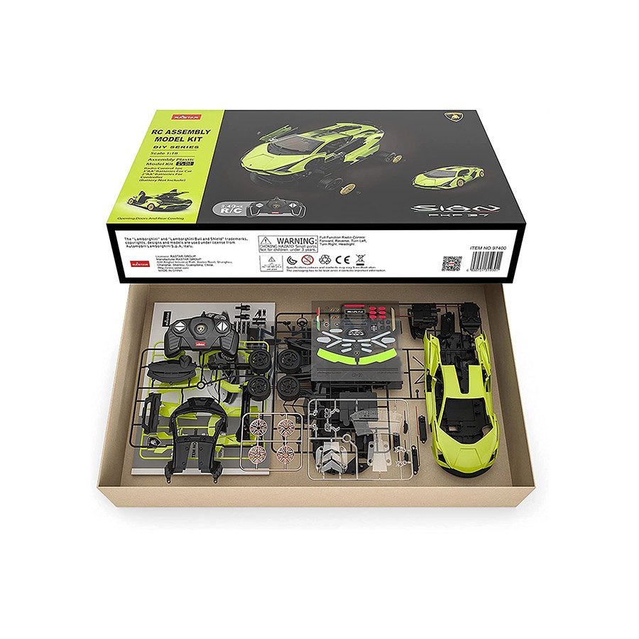 LAMBORGHINI SIAN FKP37 1:18 RASTAR R/C ASSEMBLY MODEL KIT 2.4 GHZ
