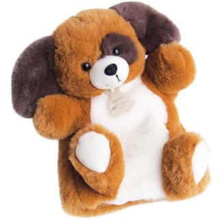 Marionnette à Main Chien Marron – 25 cm