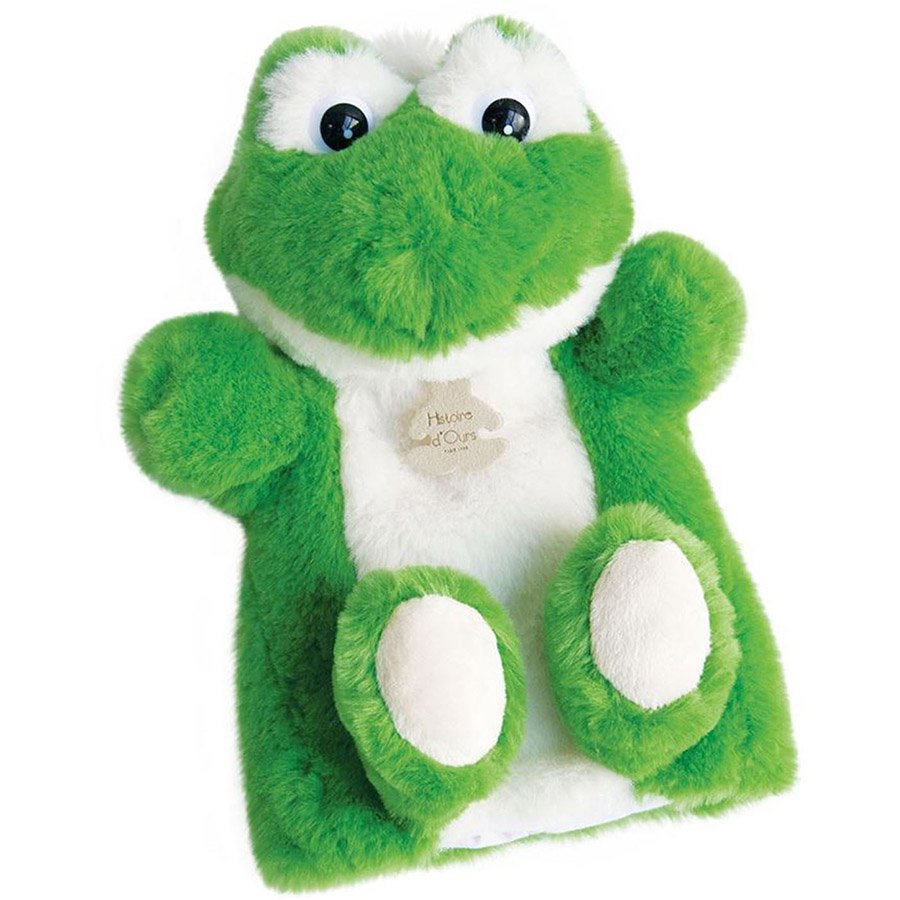Marionnette à Main Grenouille Verte – 25 cm