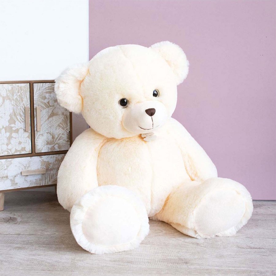 Ours en Peluche Beige crème – 60 cm-1