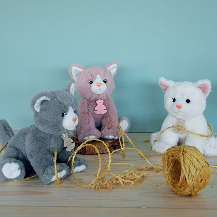 Peluche bébé chat – Blanc-1