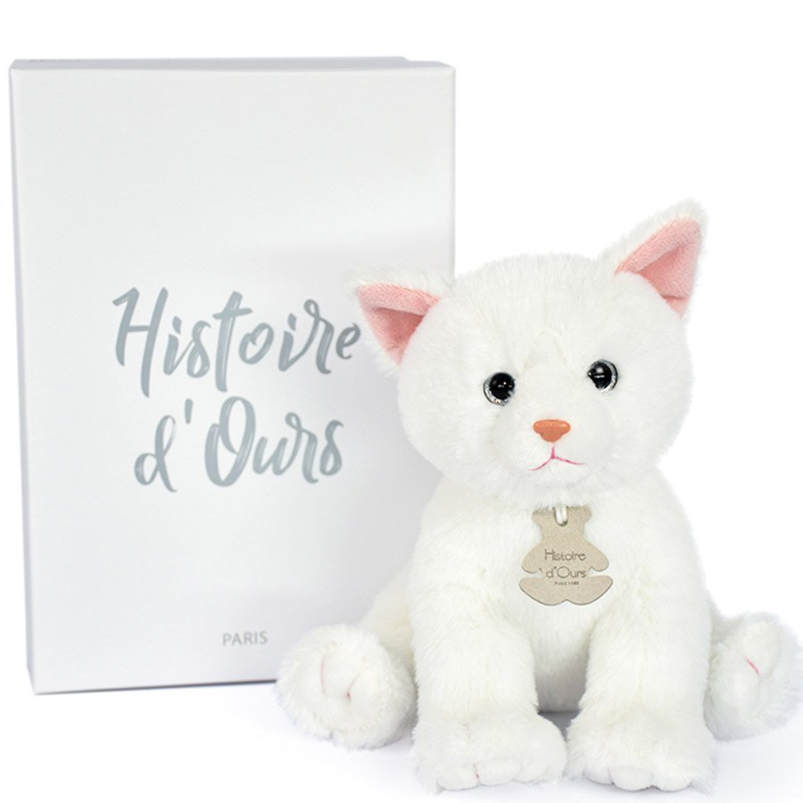 Peluche bébé chat – Blanc