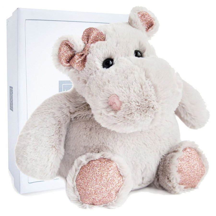 Peluche Hippopotame Gris – 25 cm-6