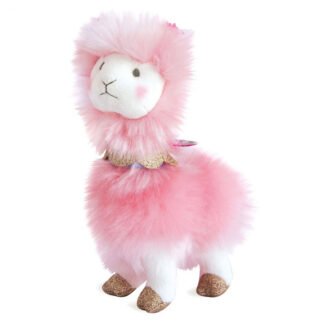 Peluche Lama Rose – 20 cm