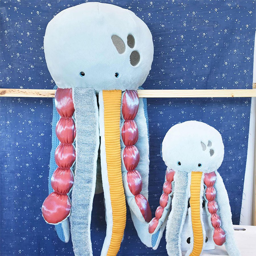 Peluche Méduse multicolore – 40 cm-2