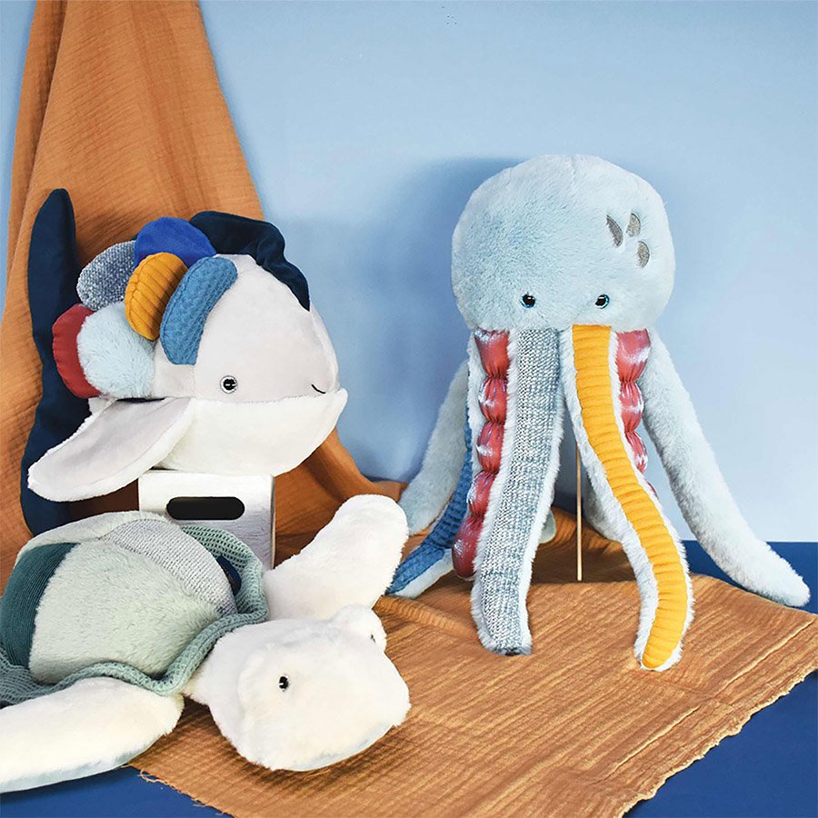 Peluche Méduse multicolore – 40 cm-4