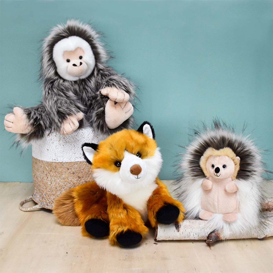 Peluche Renard Gus Orange – 28 cm-4