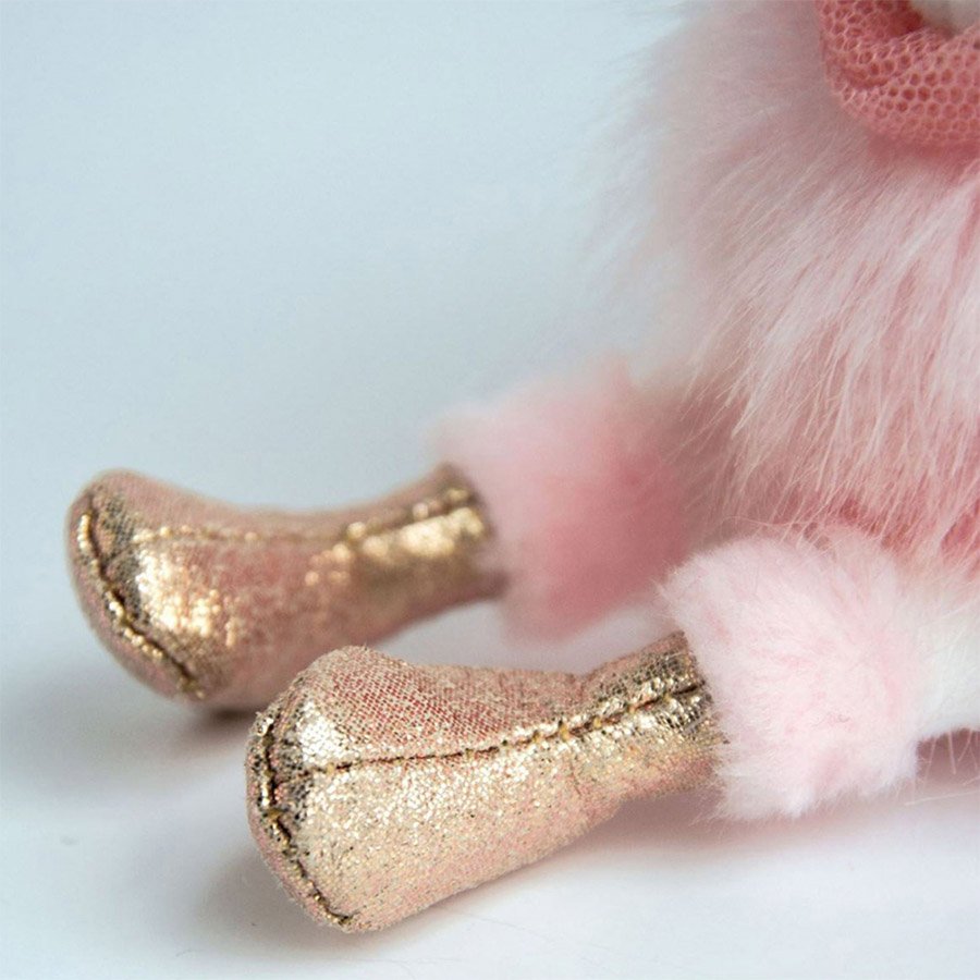 Porte-Clé Peluche Cygne Rose – 19 cm-1