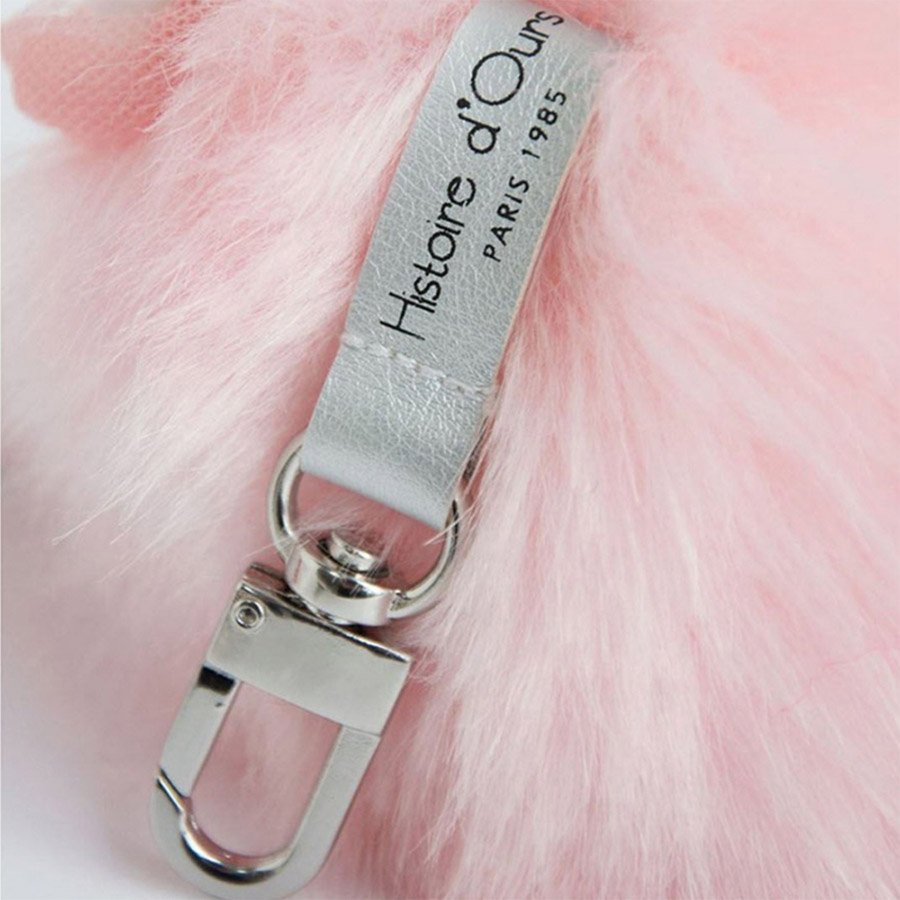 Porte-Clé Peluche Cygne Rose – 19 cm-3