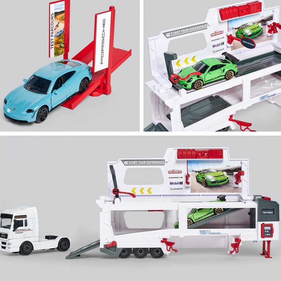 MAJORETTE – MAN TGX TRUCK PORSCHE EXPERIENCE+ 2 CARS