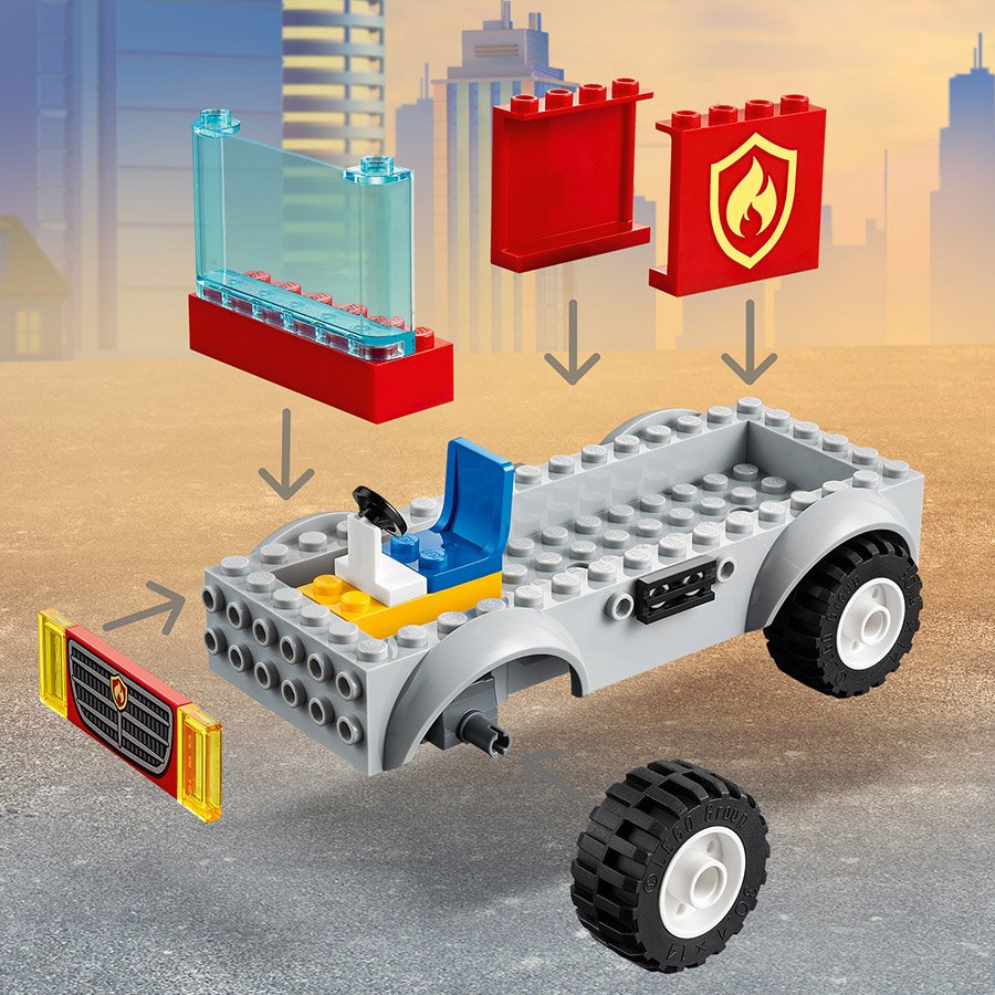 CAMION POMPIERS + ECHELLE