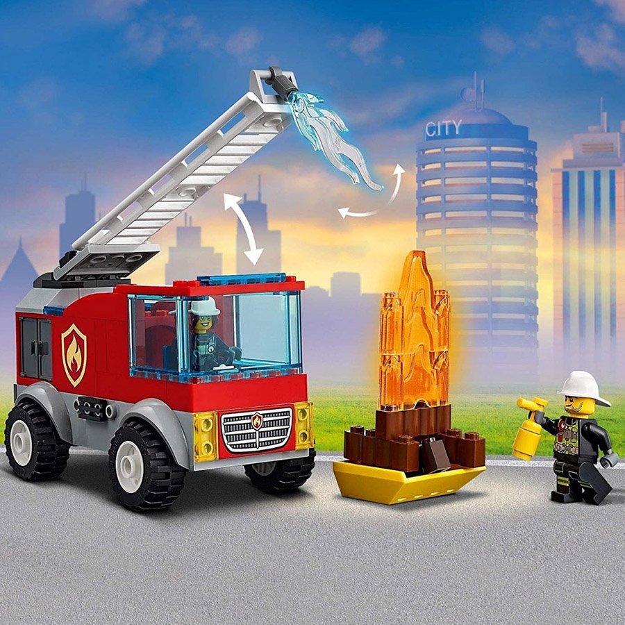CAMION POMPIERS + ECHELLE