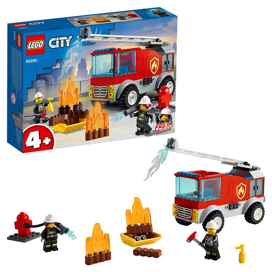 CAMION POMPIERS + ECHELLE