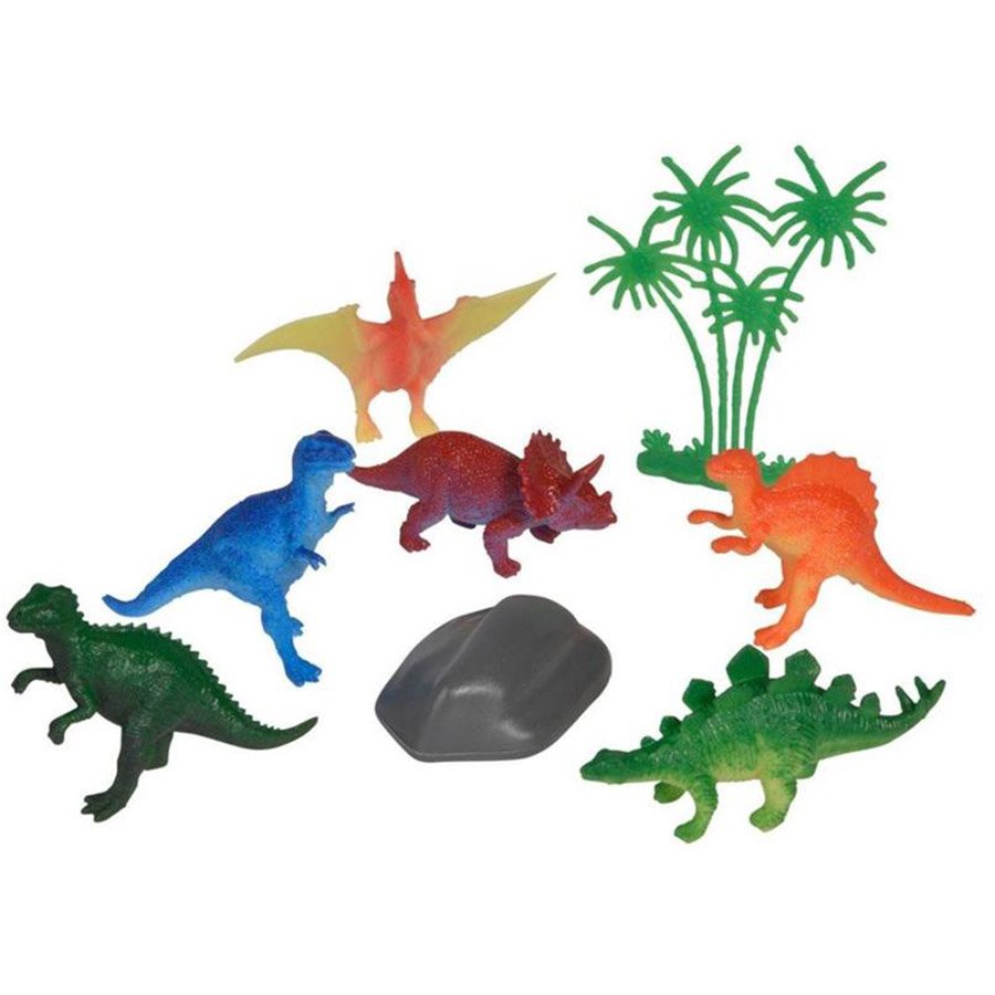 Dinosaure dans un coffre à trésor