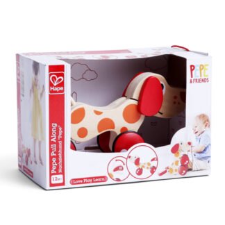 Hape – JOUET À TRAÎNER CHIOT PEPE EN BOIS-3