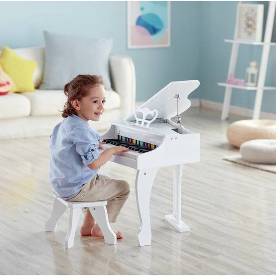 Hape – Piano Deluxe à Queue Blanc-2