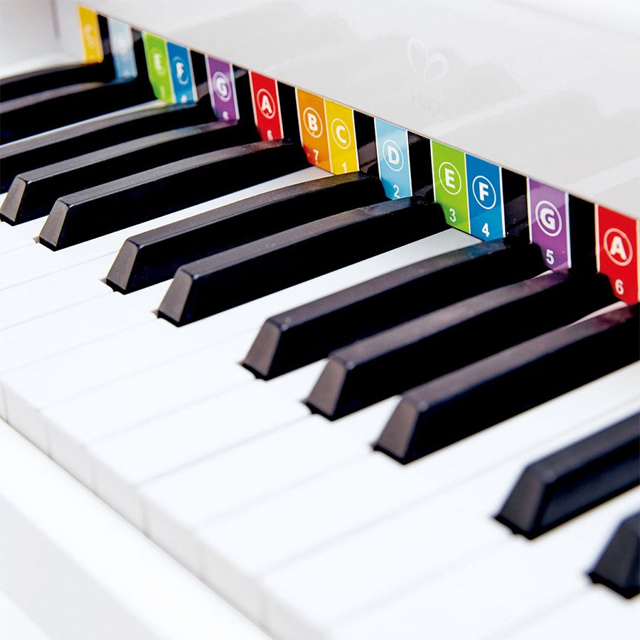 Hape – Piano Deluxe à Queue Blanc-6