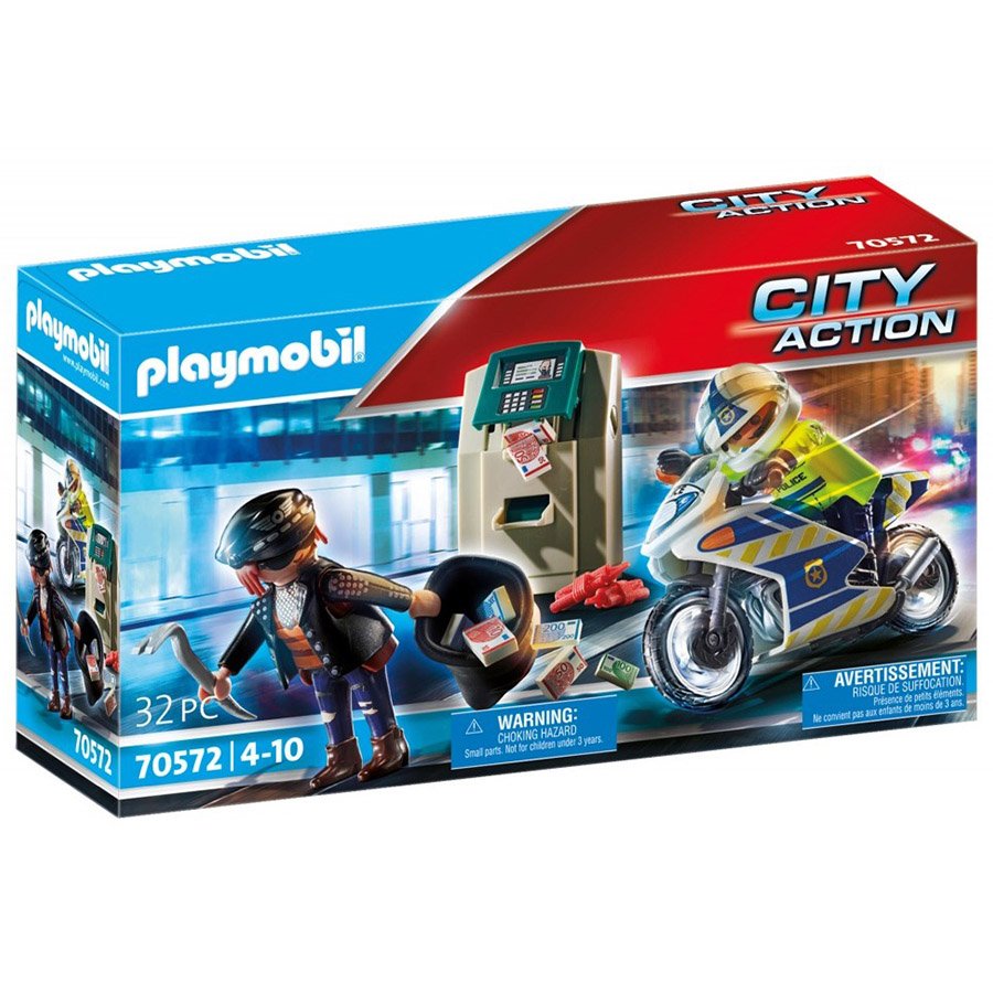 POLICIER + MOTO ET VOLEUR