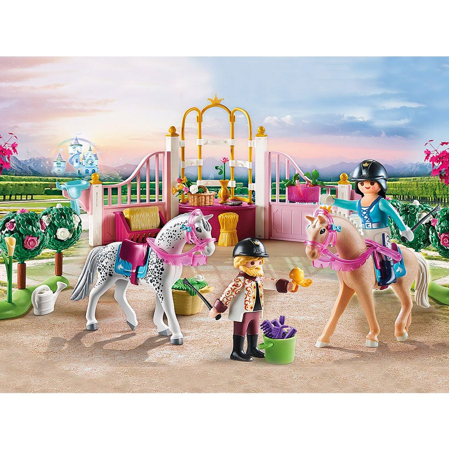 PRINCESSE AVEC CHEVAUX ET INSTRUCTEUR-1