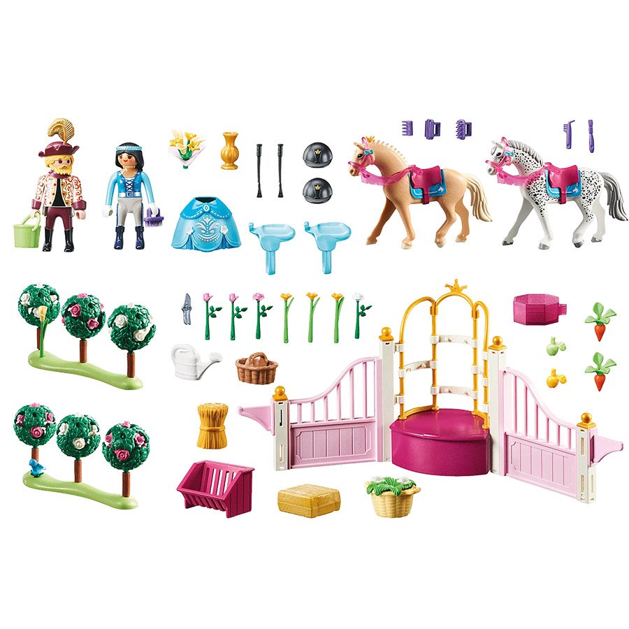 PRINCESSE AVEC CHEVAUX ET INSTRUCTEUR-2