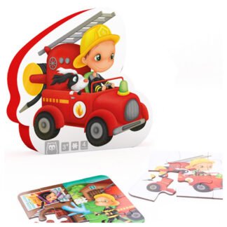 Puzzle évolutif 4 en 1 (6-9-12 et 16 pcs) – Pompiers