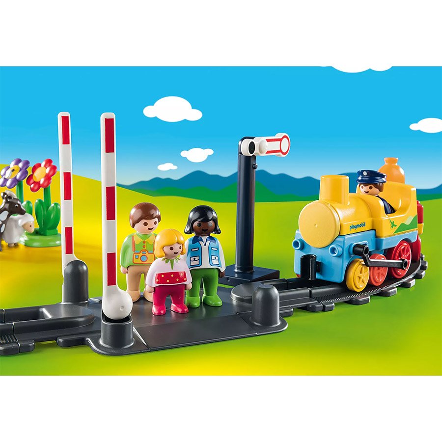Train avec passagers et circuit-4