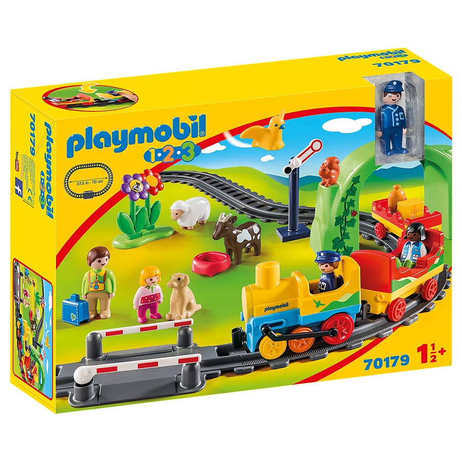 Train avec passagers et circuit
