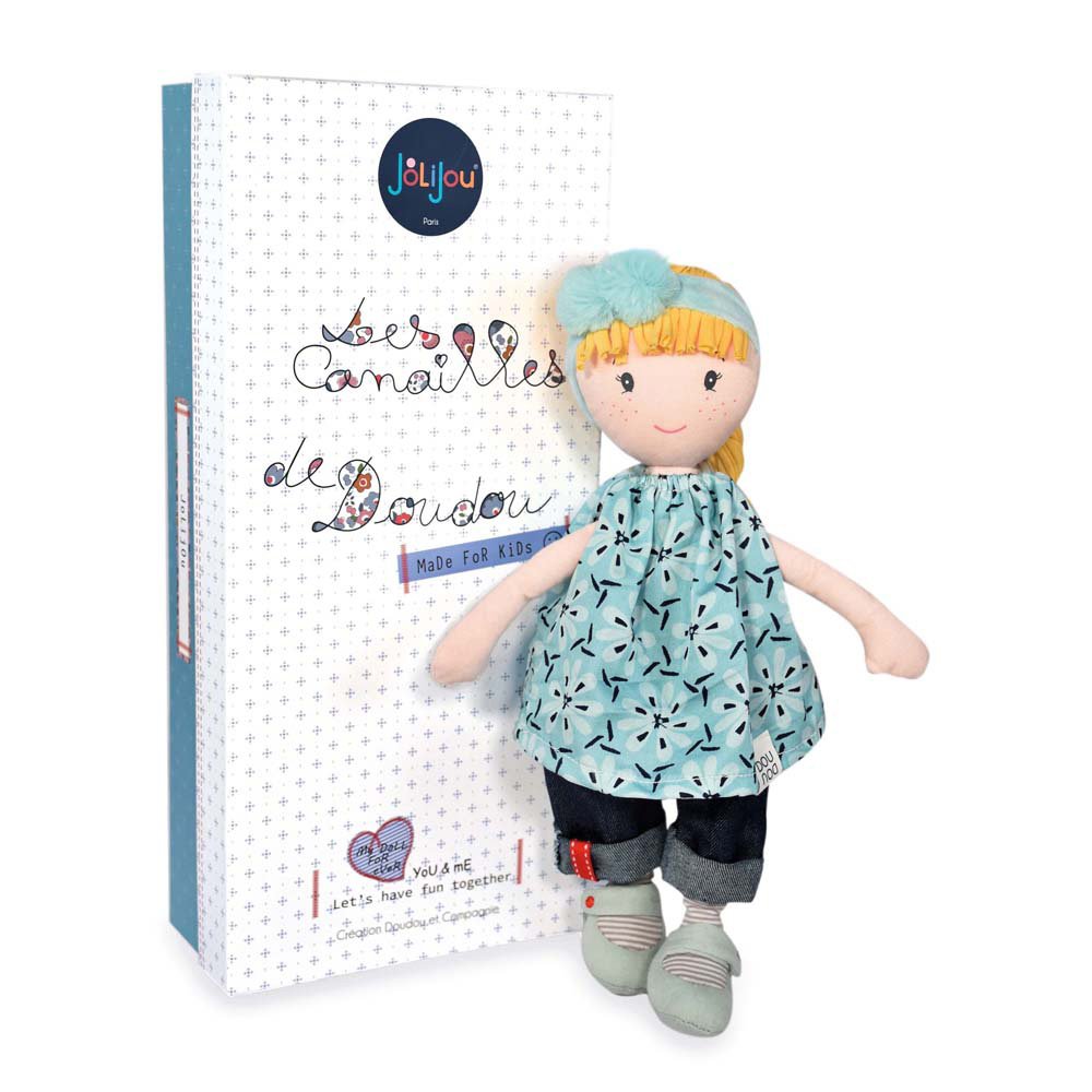Poupée de chiffon – Les Canailles de Doudou – Evy – 36 cm-1