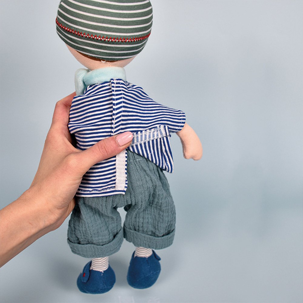 Poupée de chiffon- Les Canailles de Doudou – Tim – 36 cm-4