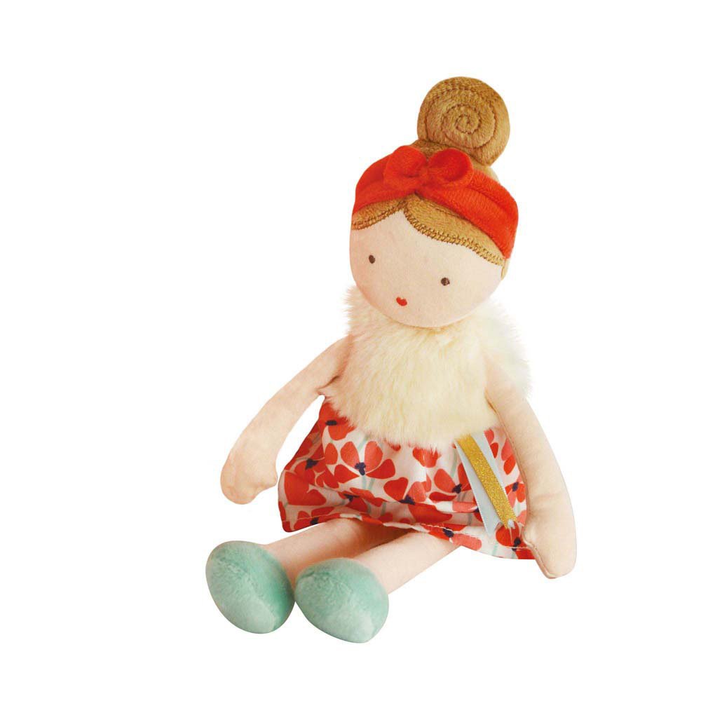 Poupée de chiffon Les Vintages – Coquelicot – 30 cm-2