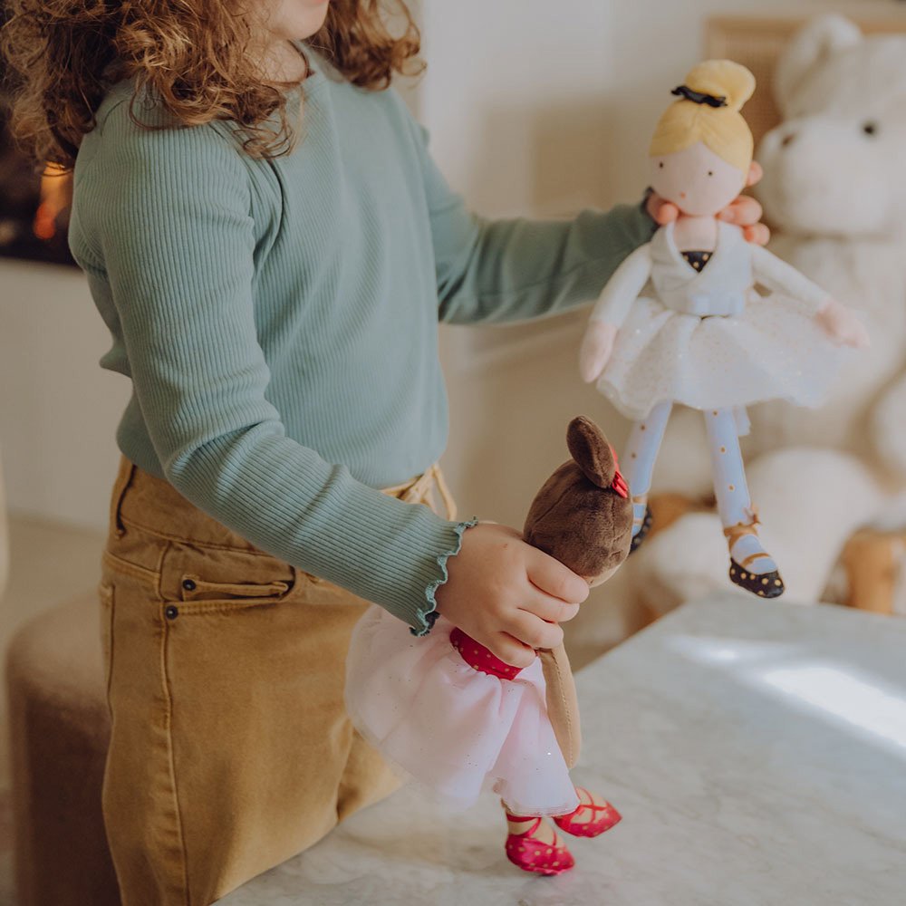 Poupée en tissu danseuse – Anais, ma petite ballerine – 35 cm-6