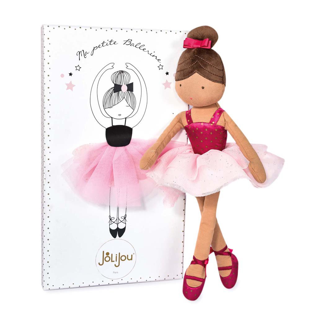 Poupée en tissu danseuse – Isadora, ma petite ballerine – 35 cm