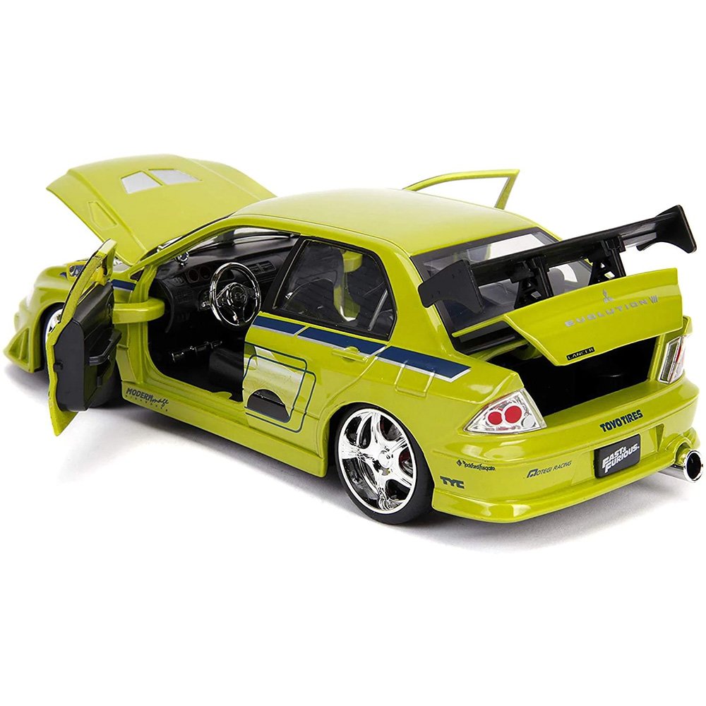 Jada-fast furious brians mitsubishi lancer evolution VII -3