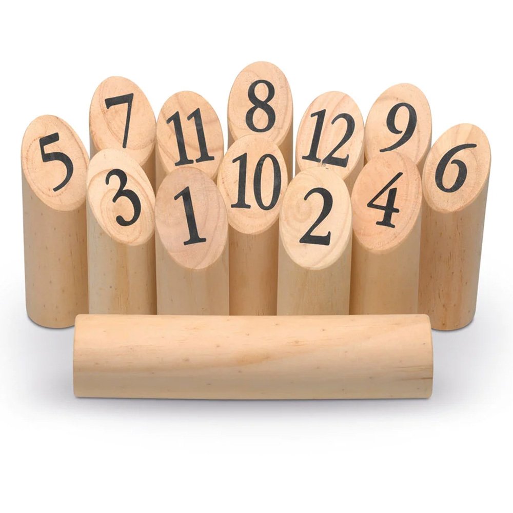 Jeu De Quilles Pole-Pole En Bois-1