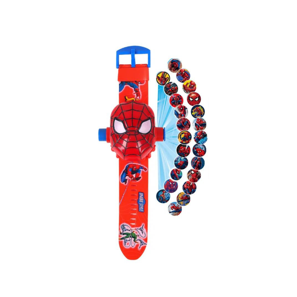 Montre de Spiderman numérique à projection pour enfant