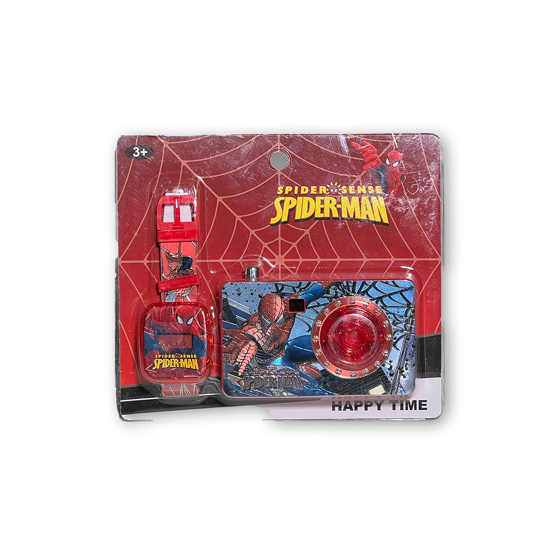 Spiderman montre avec camera