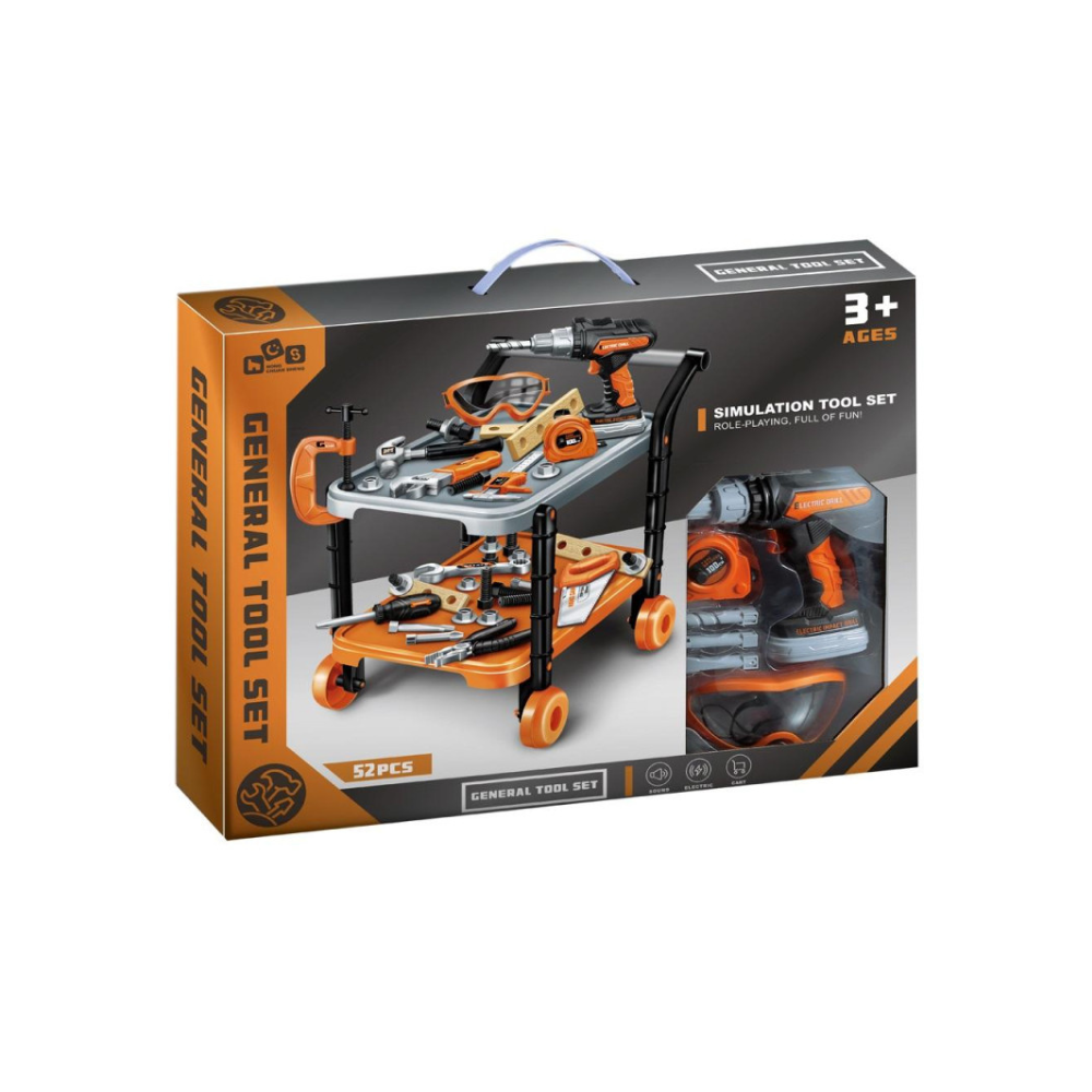 Ensemble de Construction d’Outils Jouet de 52 Pièces
