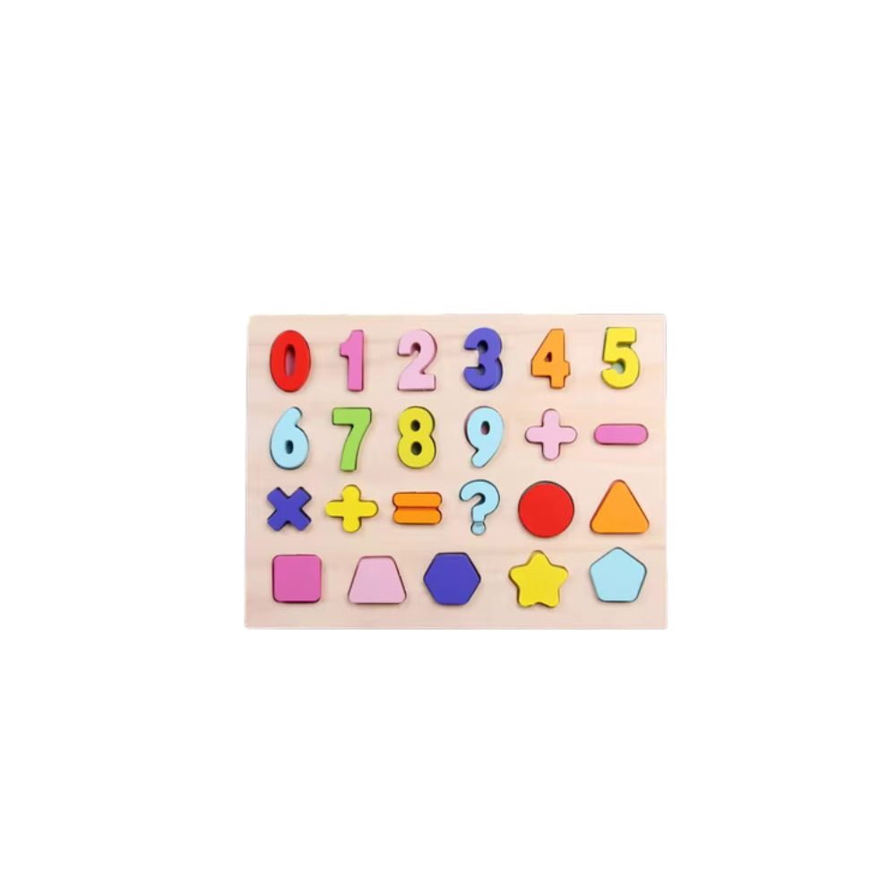 Puzzle Chiffres et Formes en Bois