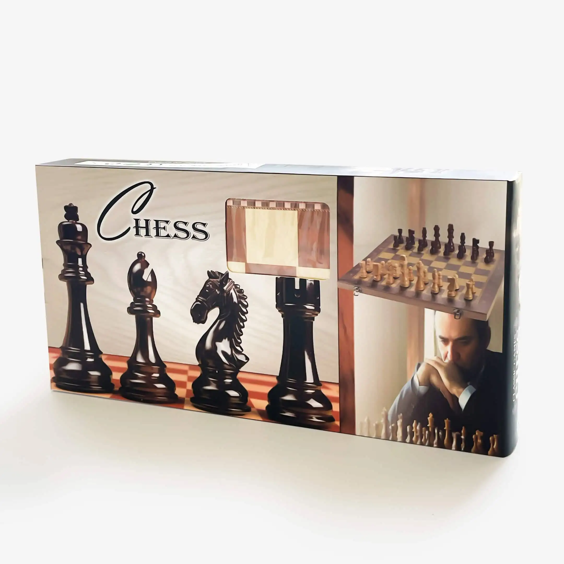 Jeu d'echec en bois 34cm