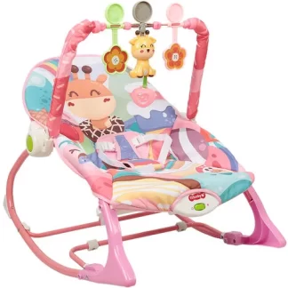 Transat pour bébé relax musical évolutif rose