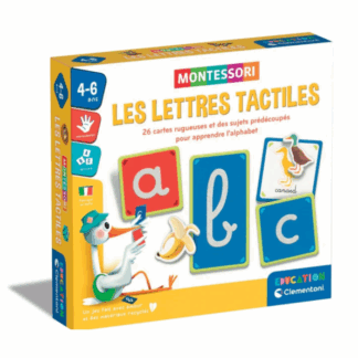 Les lettres tactiles - Montessori - CLEMENTONI